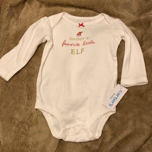 NWT Daddy’s Favorite Little Elf Toddler Onesie (9 mos.)
